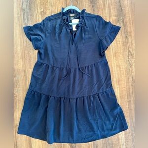 DKNY Navy Shift Dress - Size 16